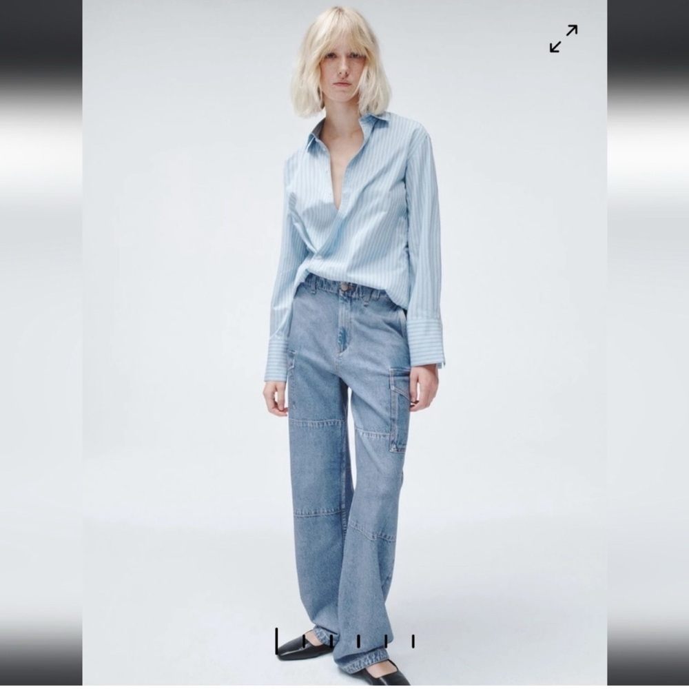 rag & bone Light Blue Flare & Wide Leg Jeans